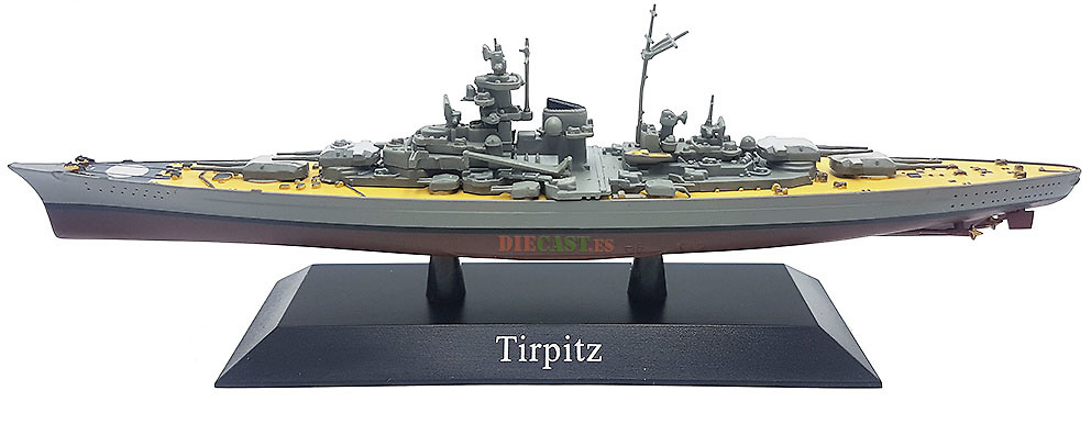 Acorazado Tirpitz, Kriegsmarine, 1941, 1:1250, DeAgostini 
