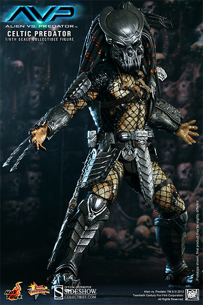 Aliens vs Predator, Celtic Predator, 1:6, Hot Toys 