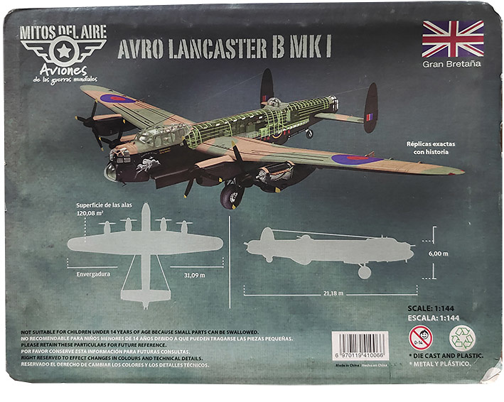 Avro Lancaster B Mk.I 1/144 Scale RAF, 617 Squadron, Alemania, 1945, 1:144, Humatt 
