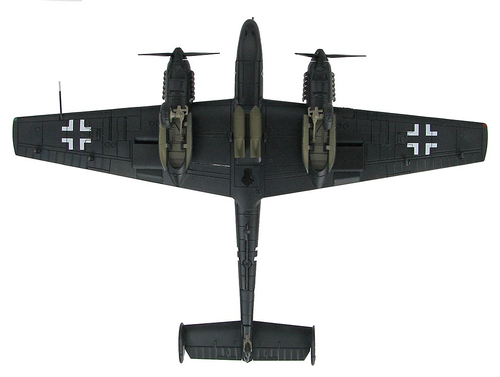 BF 110E-2 G9+BC, Oblt. Uellenbeck, II/NJG1, primavera de 1942, 1:72, Hobby Master 