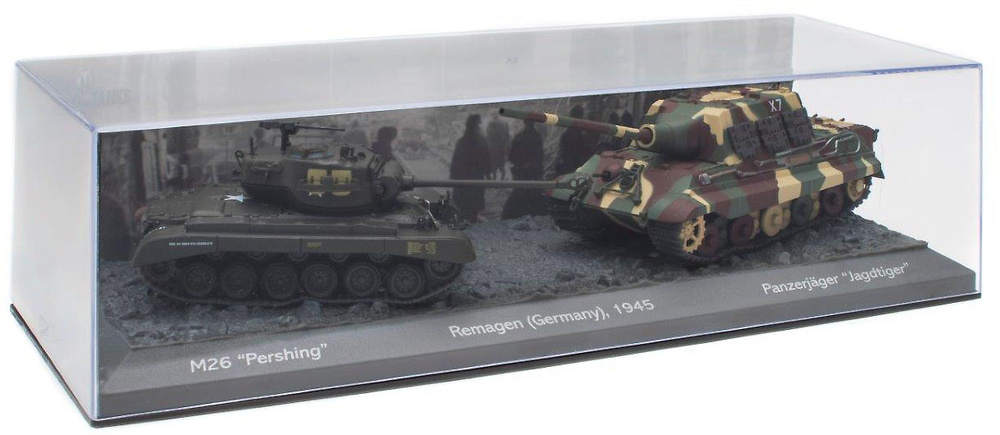 Batalla de Remagen, M26 'Pershing' + Panzerjager 'Jagdtiger', 1945, 1/72, Salvat 