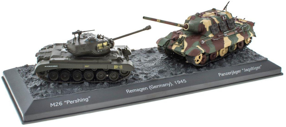 Batalla de Remagen, M26 'Pershing' + Panzerjager 'Jagdtiger', 1945, 1/72, Salvat 