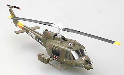 Bell UH-1B Huey Medevac Helicopter, US Army, No. 65-15045, Vietnam, 1967, 1:72, Easy Model 