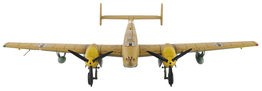 Bf110E-2 Messerschmitt Luftwaffe, 3U+AR, 7./ZG 26, Italia, 1941, 1:72, Hobby Master HA1817 