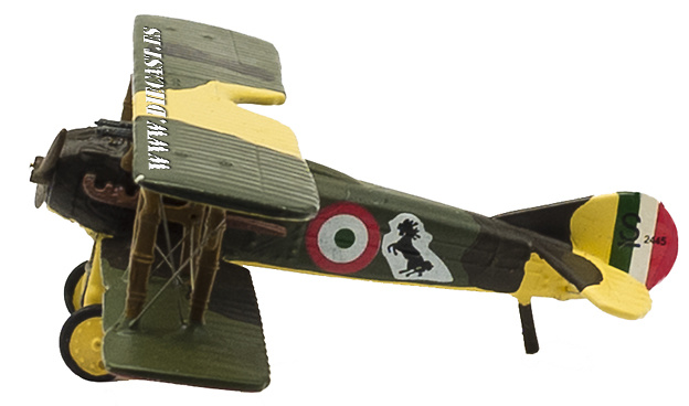 Biplano Spad XIII, piloto Francesco Baracca, 1ª Guerra Mundial, 1:72, Planeta de Agostini 