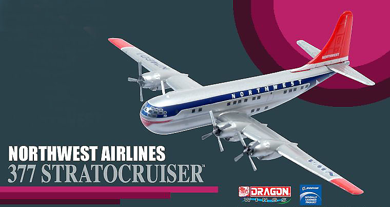 Boeing 377 Northwest Airlines con sección de hangar , 1:400, Dragon Wings 