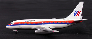 Boeing 737-200 United Airlines, Saul Bass, 1:500, Witty Wings 