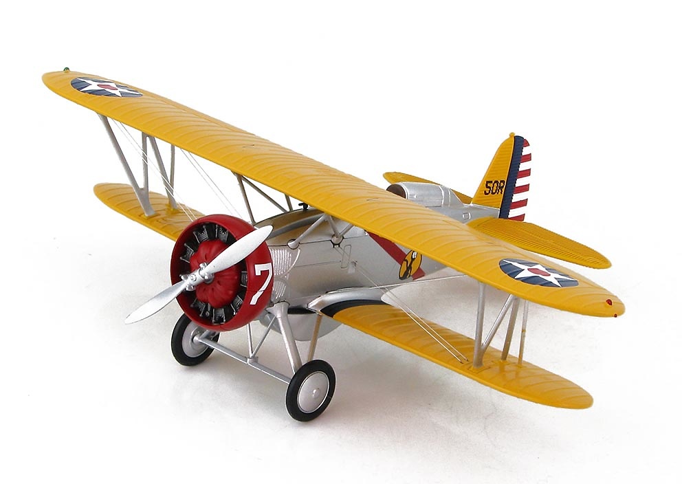 Boeing P-12E 'B' Flight Leader's aircraft, 308th Observation Sqn., Organized Reserve, circa 1939, 1:48, Hobby Master Boeing P-12E 'B' Flight Leader's aircraft, 308th Observation Sqn., Organized Reserve, circa 1939, 1:48, Hobby Master
