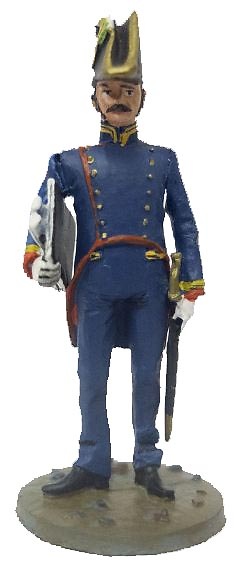 Bombero Ingeniero con uniforme ceremonial, Nápoles, Italia, 1806, 1:30, Del Prado 