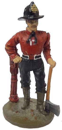 Bombero con traje, Nueva York, 1840, 1:30, Del Prado 
