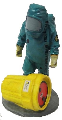 Bombero con traje anti químicos, Bélgica, 2001, 1:30, Del Prado 