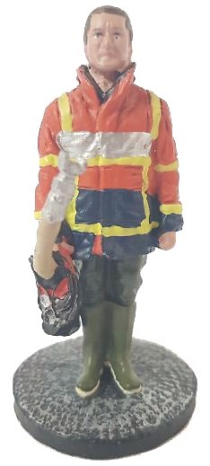 Bombero con traje completo, Aisne, Francia, 2011, 1:30, Del Prado 
