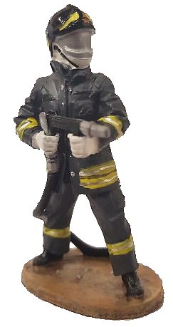 Bombero con traje de intervencion, Italia, 2004, 1:30, Del Prado 