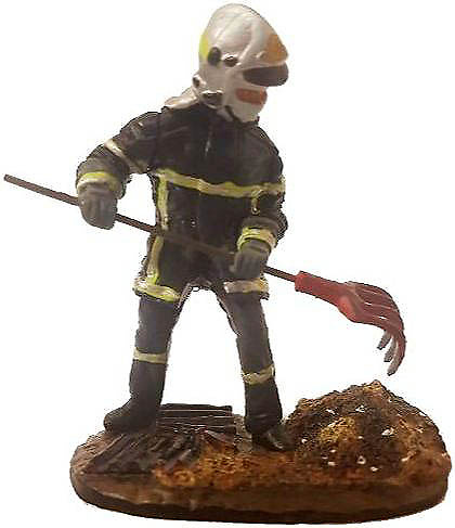 Bombero con traje ignífugo, Bligny-sur-Ouche, Francia, 2012, 1:30, Del Prado 
