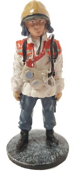 Bombero con traje ignífugo, Bulgaria, 1998, 1:30, Del Prado 