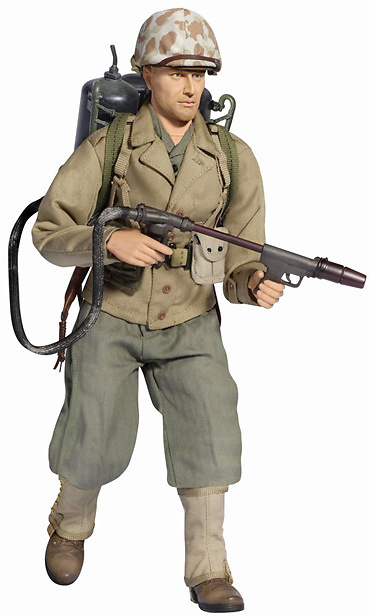 Brad Mason, (Private First Class), USMC Lanzallamas, Okinawa 1945, 1:6, Dragon Figures 