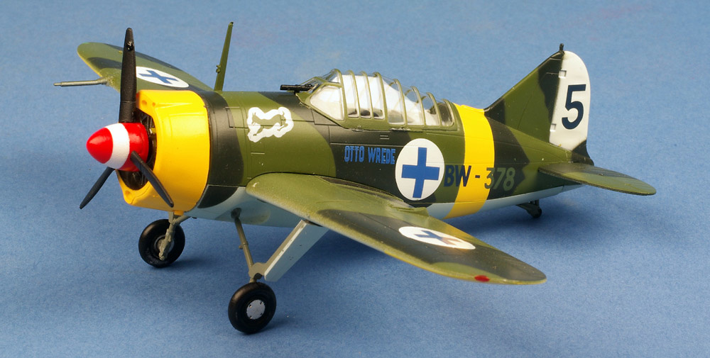 Brewster F2A Buffalo, AF,BW-378, Finlandia, 1941, 1:72, Easy Model 