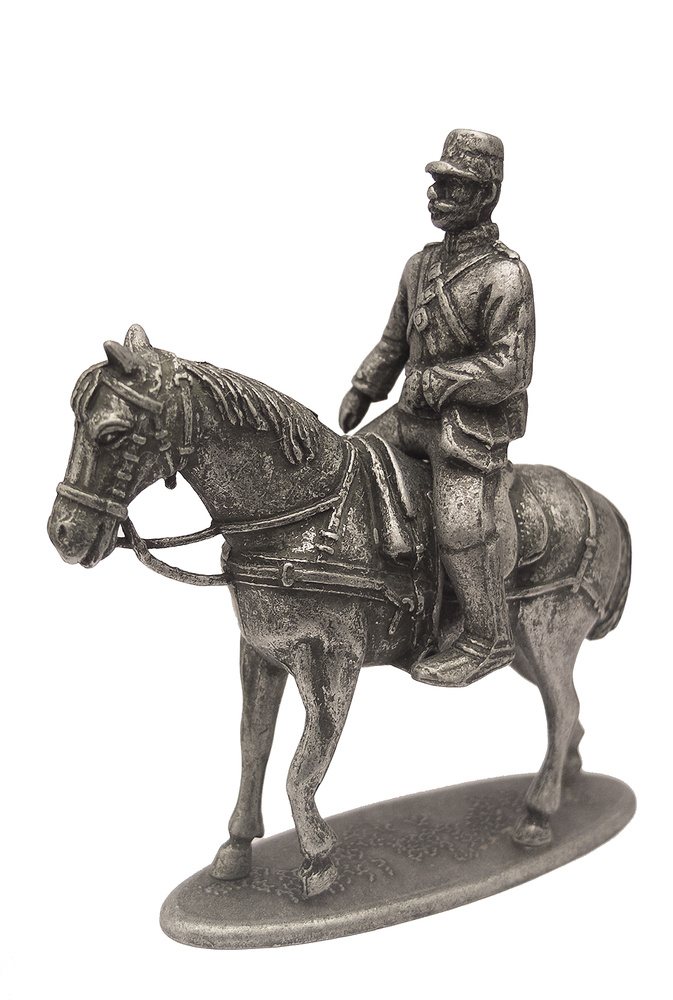 Brigadier de Artillería y Caballo de tiro, Francia, 1914, 1:24, Atlas Editions 