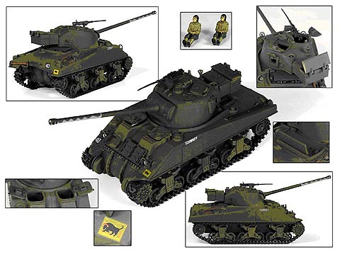 British Sherman Firefly Vc with 17 Pounder, 1:32, 21st Century Toys 