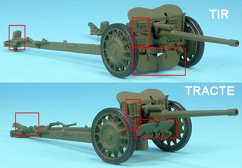 Cañón 47 m.m. anti-carros, 1937, Francia, 2ª Guerra Mundial, 1:48, Gasoline 