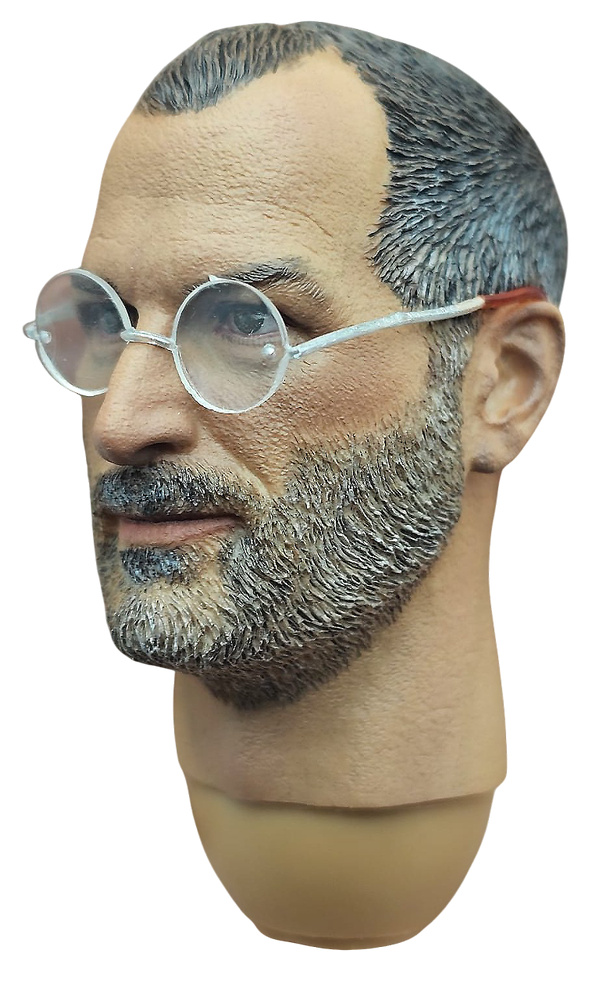 Cabeza de Steve Jobs con gafas, 1:6, Did C001H 