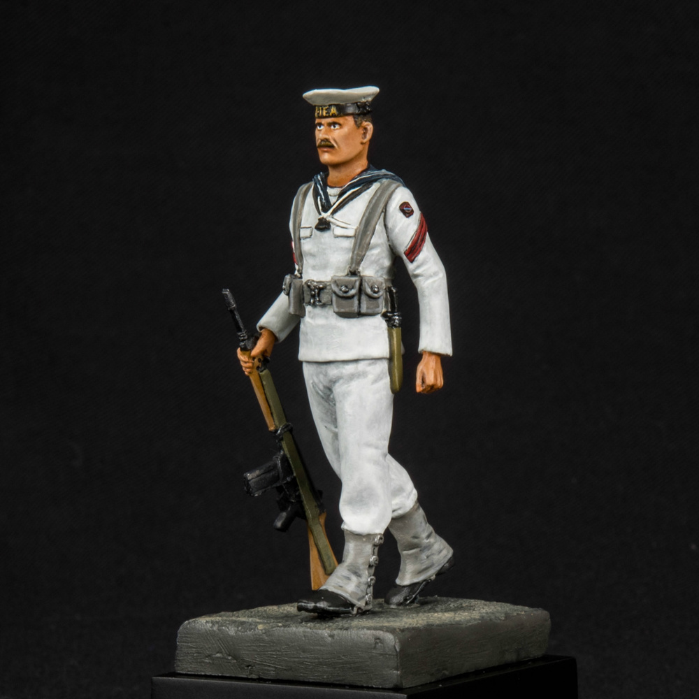 Cabo 2º Especialista de la ETEA, Armada Española, uniforme de verano, 75 m.m. 