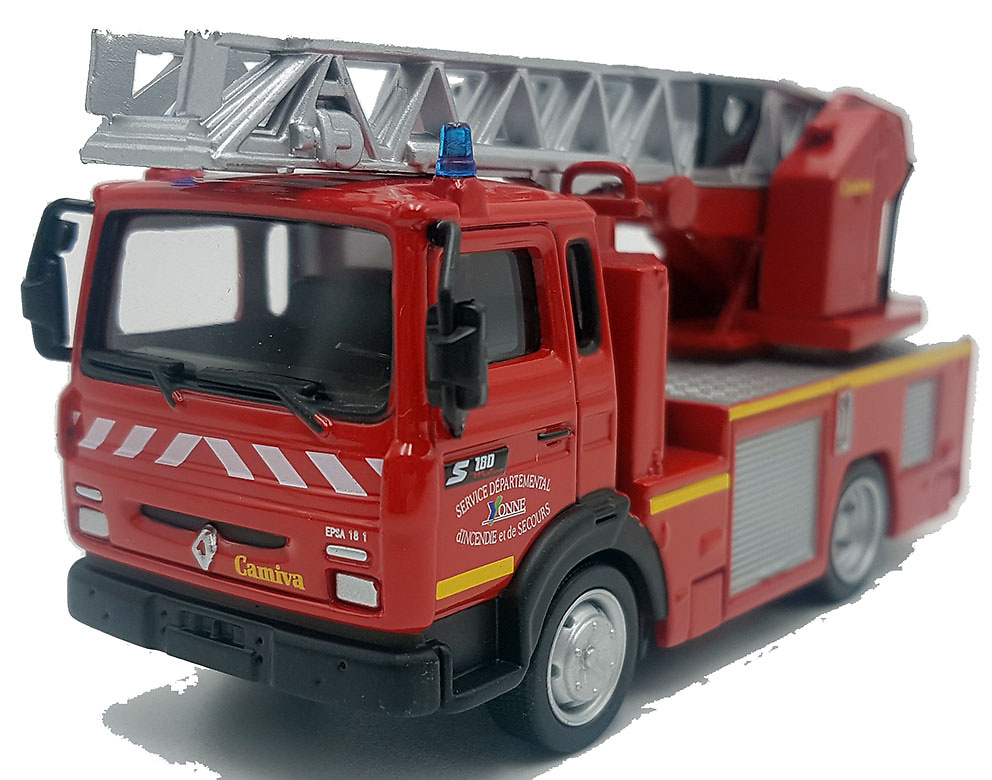 Camión de Bomberos EPSA 18 Renault CAMIVA, 2001, 1:57, Atlas Editions 