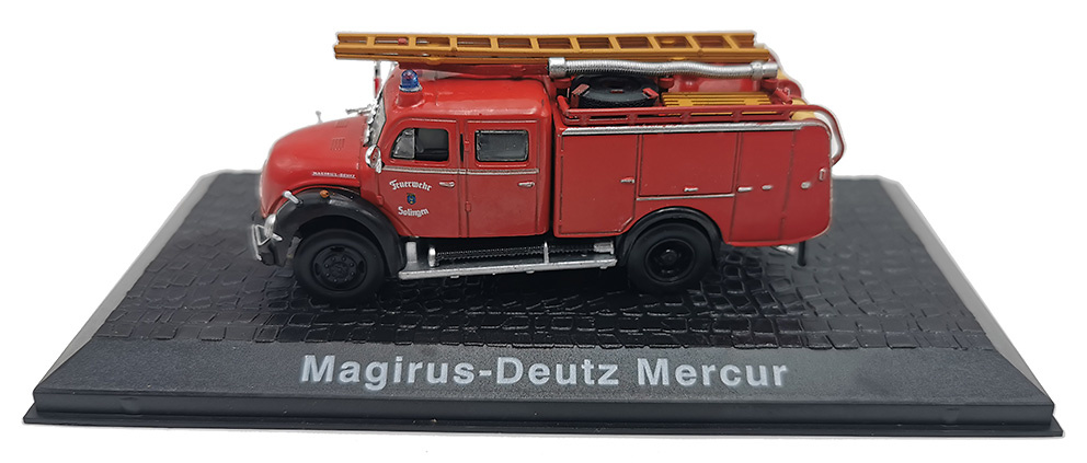 Camión de bombeors Magirus-Deutz Mercur, 1:72, Atlas Editions 