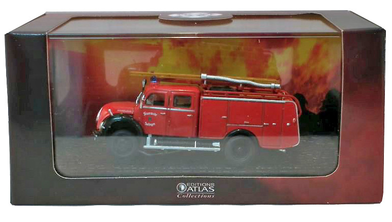 Camión de bombeors Magirus-Deutz Mercur, 1:72, Atlas Editions 