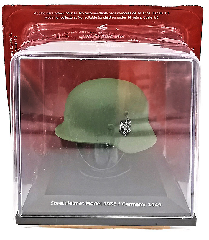 Casco de soldado alemán, Stahlhelm M1935, año1940, Escala 1:5 