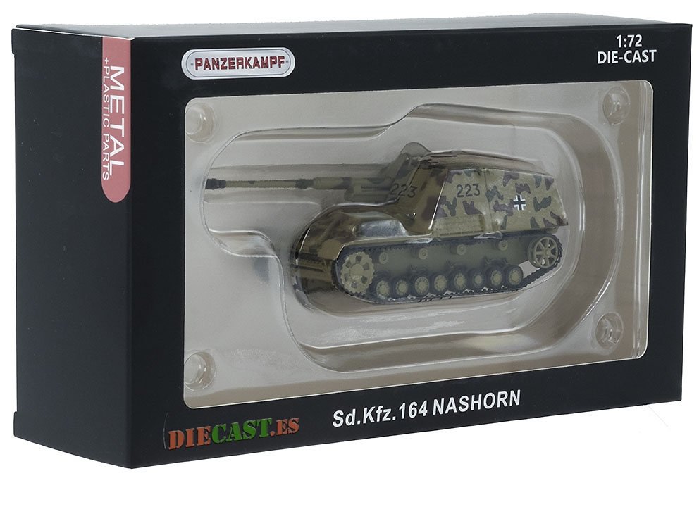 Cazacarros Sd.Kfz. 164 Nashorn, Alemania, 1943, 1:72, Panzerkampf 
