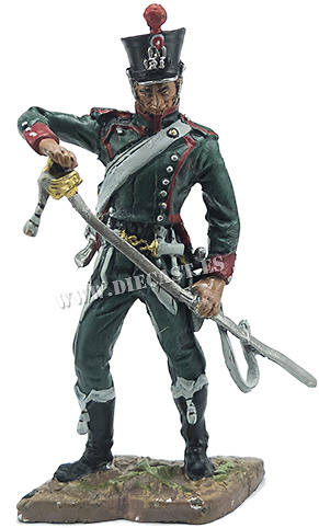 Cazador del 23º Regimiento de Cazadores a Caballo de la Guardia Imperial, 1812, 1:32, Hobby & Work 