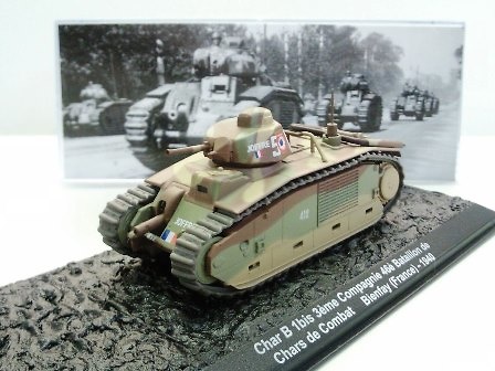 Char B 1bis 3ème Compagnie 46è Bataillon de Chars de combat, Bienfay (France) 1940, 1:72, Altaya 