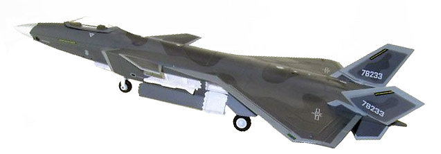 Chengdu J-20, Caza furtivo, Fuerza Aérea China #78233, 1:72, Air Force One 