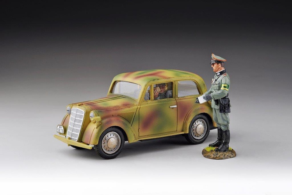 Coche de mando alemán y dos figuras, 1937, 1:30, Thomas Gunn 