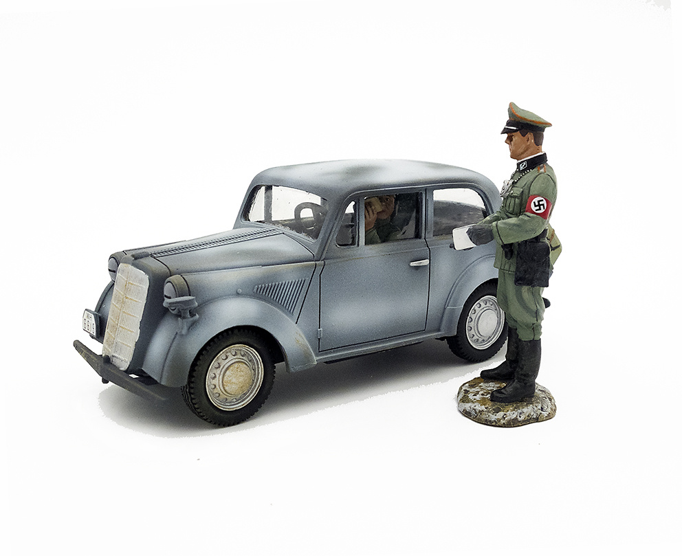 Coche de mando alemán y dos figuras, 1937, 1:30, Thomas Gunn 