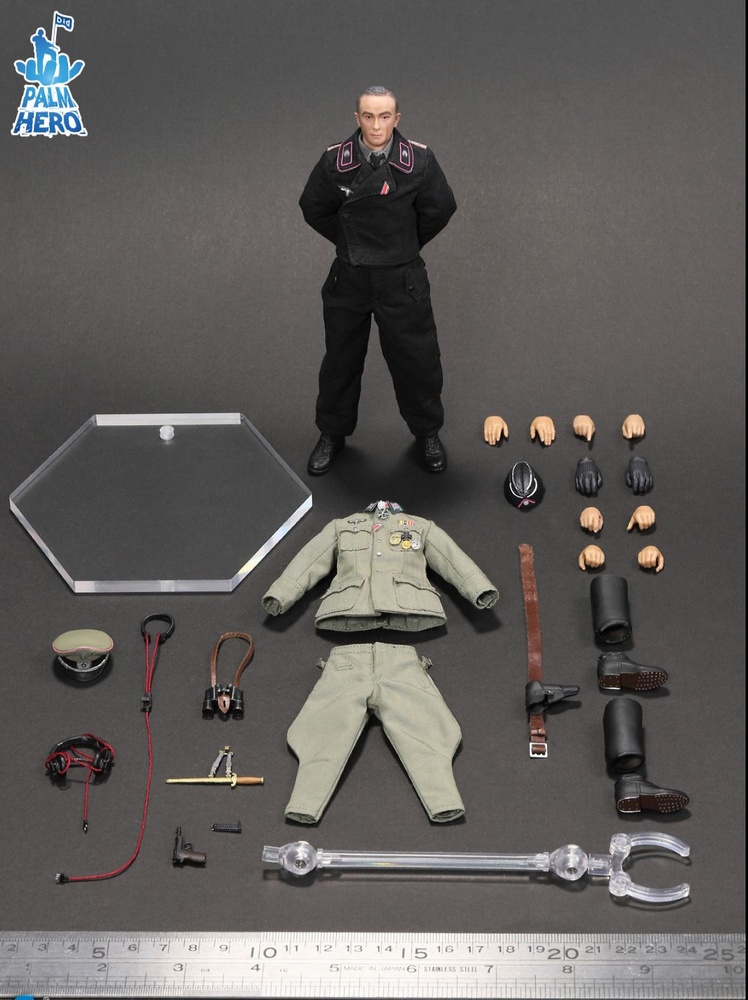 Comandante de Panzer Otto Carius, Palm Hero Series WWII, 1:12, Did XD80027 