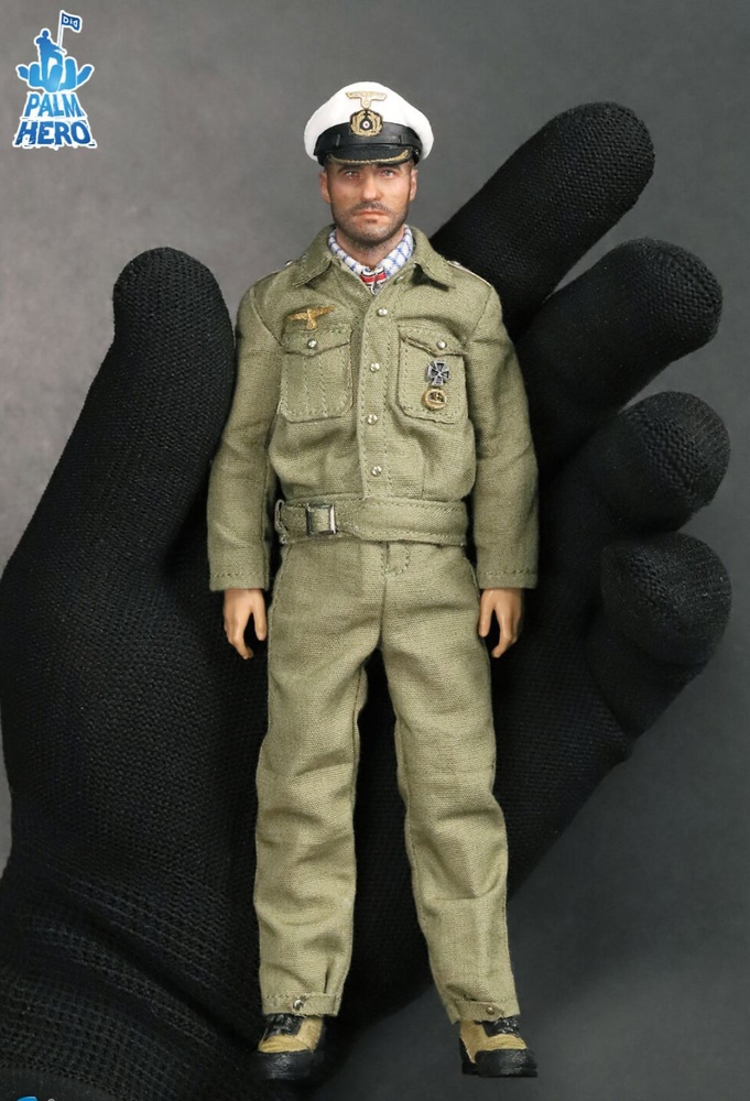 Comandante de submarino Alemán Lehmann, Palm Hero Series WWII, 1:12, Did XD80026 