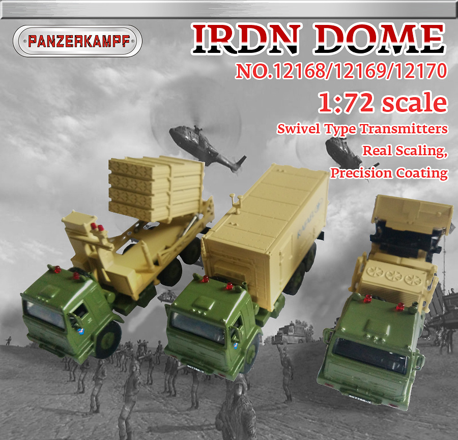 Conjunto de vehículos Iron Dome (Cúpula de Hierro), 1:72, Panzerkampf 