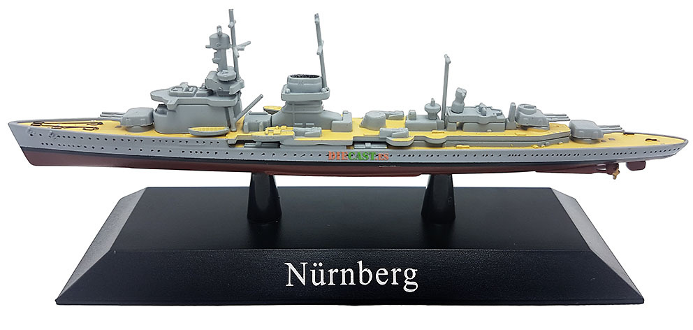 Crucero Ligero Nürnberg, Kriegsmarine, 1934, 1:1250, DeAgostini 