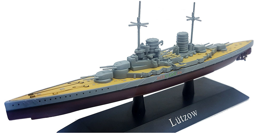 Crucero de Batalla Lützow, Kriegsmarine, 1913, 1:1250, DeAgostini 