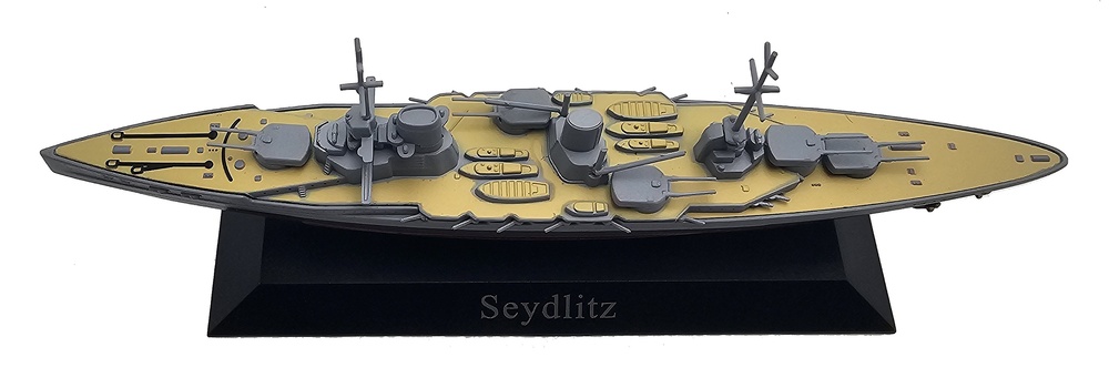 Crucero de Batalla Seydlitz, Kaiserliche Marine, 1913, 1:1250, DeAgostini 