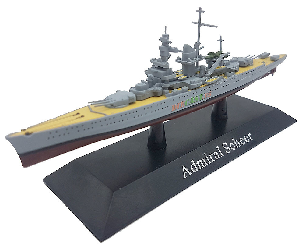 Cruero Pesado Admiral Scheer, Kriegsmarine, 1933, 1:1250, DeAgostini 