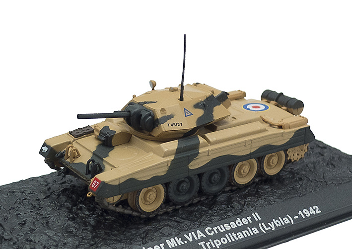 Cruiser Mk. VIA Crusader II, 1st Armoured Division, Libia, 1942, 1:72, Altaya 