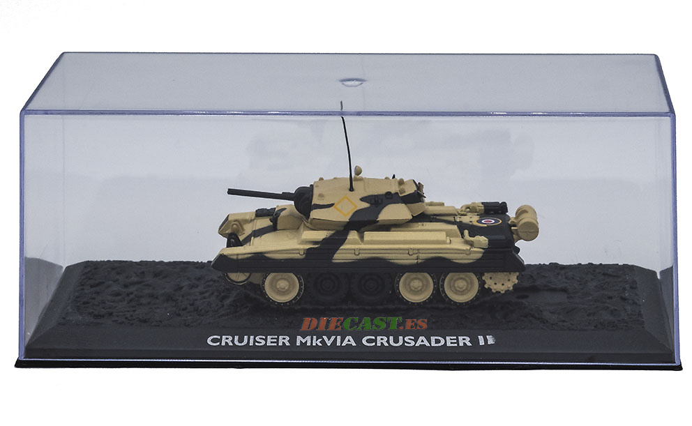 Cruiser MkVIA Crusader II, Ejército Británico, Norte de Africa, 1941, 1:72, Atlas Editions 