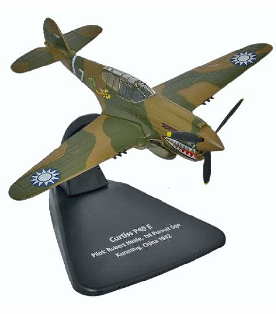 Curtis Warhawk P-40E, Flying Tigers, piloto Robert H. Neale, China, 1942, 1:72, Oxford 