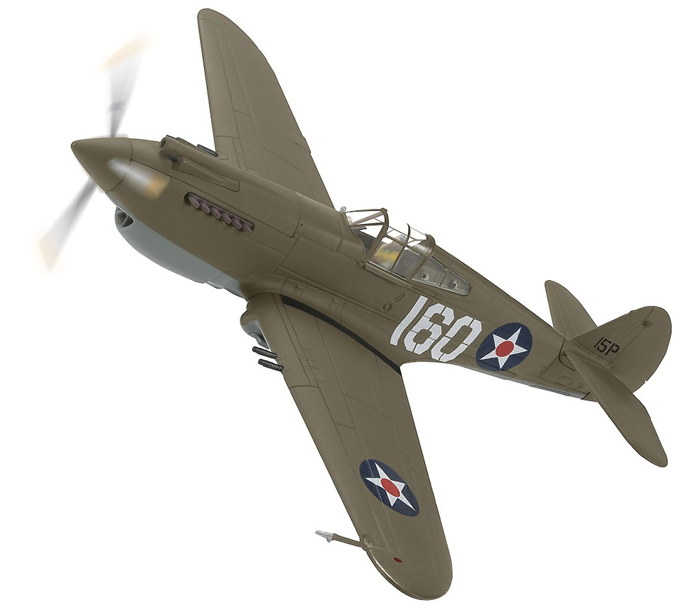 Curtiss P-40B Warhawk, 160/15P, 2nd Lt. George Welch, 47th PS, 15th PG, USAAF, Pearl Harbor, 1941, 1:72, Corgi 