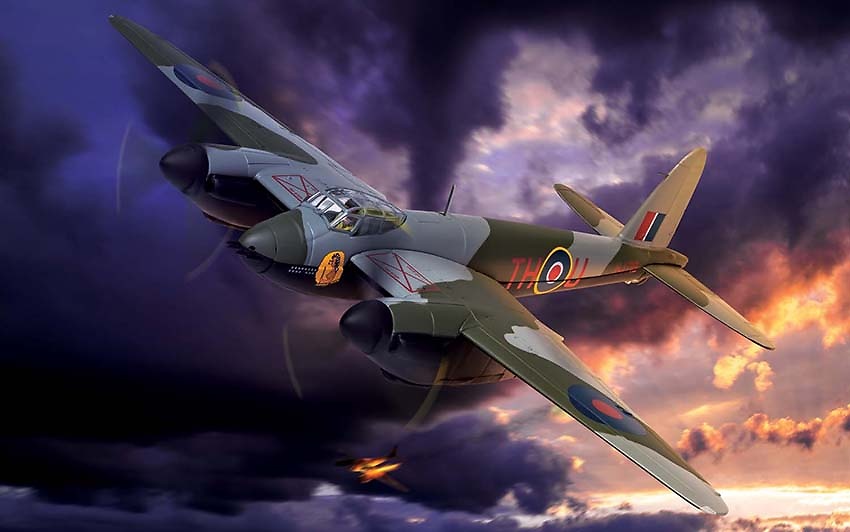 D.H Mosquito Intruder, Moonbeam McSwine, 1:72, Corgi 