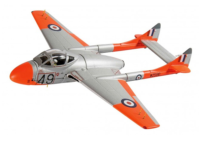 De Havilland Vampire T11, WZ590, 5 FTS, 1962, IWM Duxford, circa 2013, 1:72, Corgi 