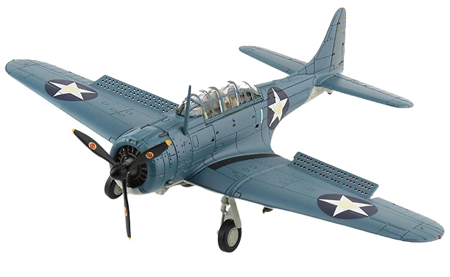 Douglas SBD-2 Dauntless, USMC VMSB-241, Lofton Henderson, Batalla de Midway, 4 de Junio, 1942, 1:72, Hobby Master 